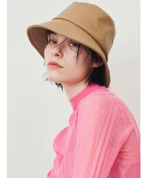 ELENDEEK | FAKE LEATHER BUCKET HAT(ハット)