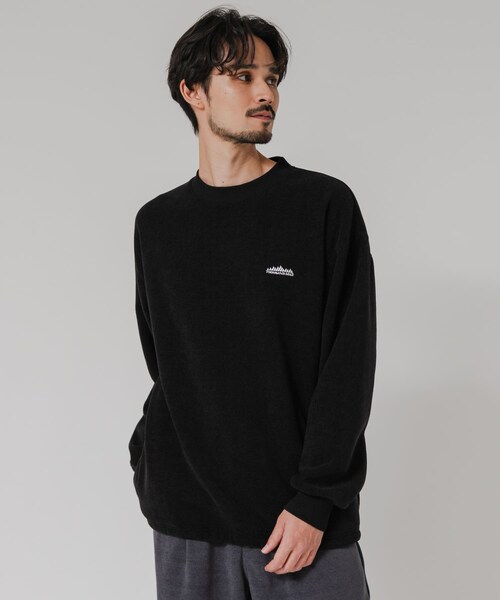 URBAN RESEARCH（アーバンリサーチ）の「『別注』THOUSAND MILE×URBAN RESEARCH　ニットフリースクルーネックプルオーバー（その他トップス・メンズ・BLACK/CHARCOAL/NAVY/OFF・M/L）」の18枚目の写真