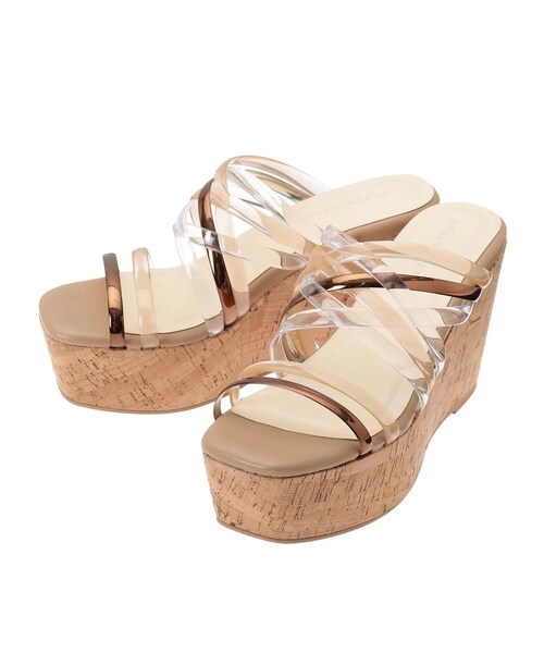 MERCURYDUO（マーキュリーデュオ）の「クリアチューブウェッジサンダル（サンダル・レディース・ブラック/ブラウン/ミックス/クリア・36/38/34）」の6枚目の写真