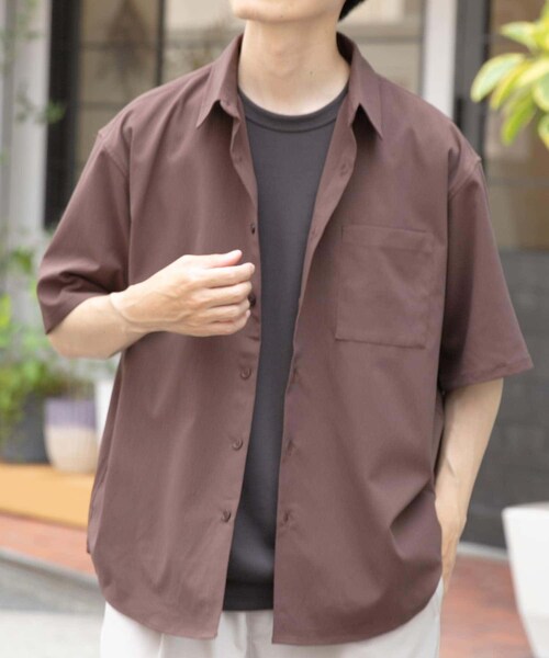 ITEMS URBANRESEARCH(アイテムズ アーバンリサーチ)の「ヨウリュウレギュラーカラー半袖シャツ(シャツ/ブラウス・メンズ・NVY/BRN/BLK・M/L)」の22枚目の写真