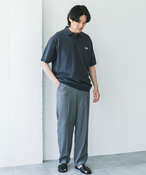 URBAN RESEARCH DOORS（アーバンリサーチドアーズ）の「『XLサイズ/WEB限定』『別注』PENNEYS×DOORS　THE FOX ハイゲージ ニットポロ（ポロシャツ・メンズ・BROWN/GRAY/NAVY・M/L/XL）」の11枚目の写真