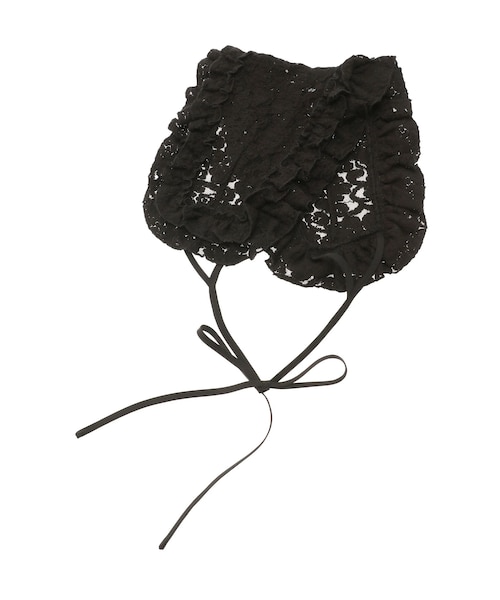 merry jenny（メリージェニー）の「lace frill headpiece（その他ヘアアクセサリー・レディース・オフホワイト/ブラック/ベージュ・F）」の6枚目の写真