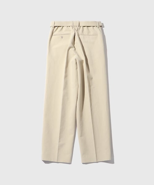 ADAM ET ROPE'（アダムエロペ）の「コットンダブルクロス　ベルテッドスラックス（スラックス・メンズ・ブラック/ベージュ・L/M）」の10枚目の写真