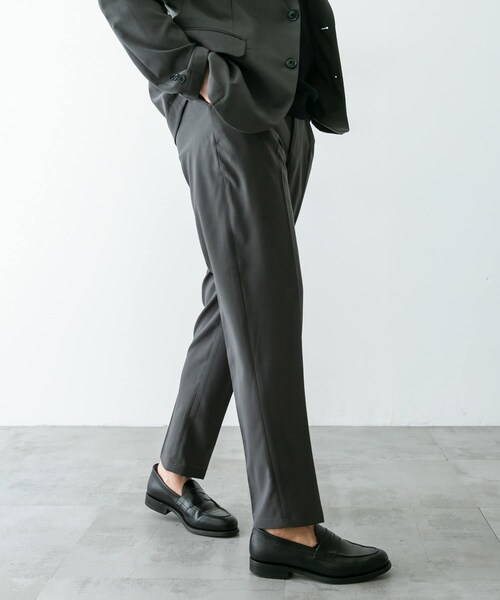 URBAN RESEARCH DOORS（アーバンリサーチドアーズ）の「『イージーケア』LIFE STYLE TAILOR　メランジトロストレッチパンツ（スラックス・メンズ・NAVY/GRAY/KHAKI・S/M/L/XL）」の11枚目の写真