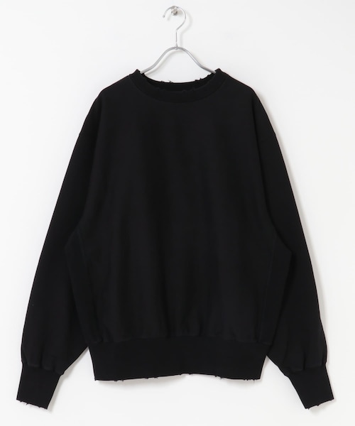 THE GOODLAND MARKET（ザグッドランドマーケット）の「KEIMEN　Work sweat（スウェット・メンズ・White/Black/Brown・M/L）」の2枚目の写真