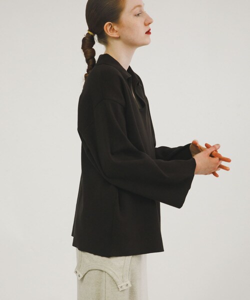 LAATO（ラート）の「sweat style polo knit（ニット/セーター・レディース・クリーム/チョコレート・FREE）」の21枚目の写真