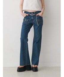 jouetie | 【SOMETHING×PosTokyo】BUSH FLARE DENIM(デニムパンツ)