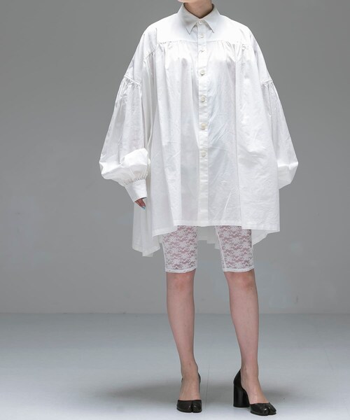 URBAN RESEARCH（アーバンリサーチ）の「ambiguous　Lace Half Leggings（レギンス/スパッツ・レディース・BLACK/WHITE・FREE）」の4枚目の写真