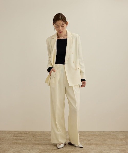 ROPE'（ロペ）の「ウールテーラードジャケット/撥水（テーラードジャケット・レディース・ブラック/ホワイト・36/38）」の11枚目の写真