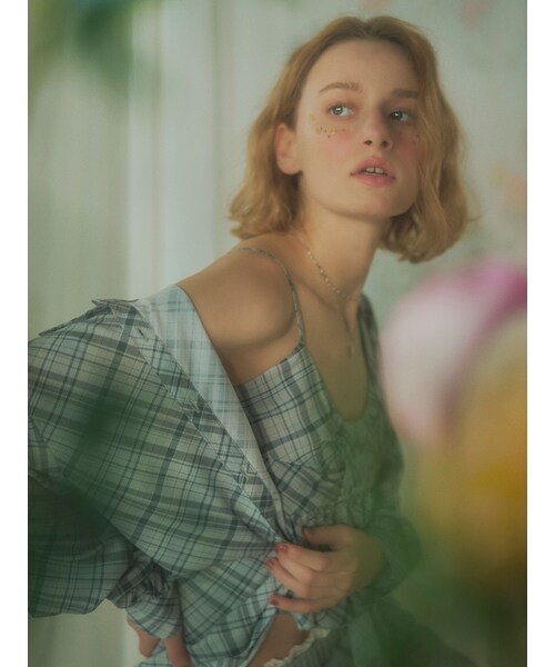 RESEXXY（リゼクシー）の「リボンペプラムキャミ 【セットアップ着用可能】（キャミソール・レディース・ホワイト/ピンク/ブルー・F）」の7枚目の写真