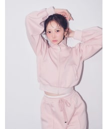 dazzlin | 【≠ME 谷崎早耶コラボ】レースラインジップスウェット(スウェット)