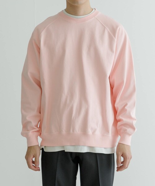 URBAN RESEARCH（アーバンリサーチ）の「ndx　RaglanSweat（スウェット・メンズ・ROSE BLUSH/DARK NAVY/BURNT SAND・M/L）」の21枚目の写真