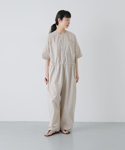 かぐれ（カグレ）の「『2サイズ展開』ワイドオールインワン（つなぎ/オールインワン・レディース・SANDBEIGE/CHARCOAL・0/1）」の22枚目の写真
