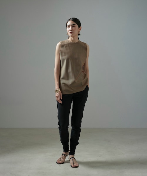 ADAM ET ROPE'（アダムエロペ）の「【MOON TREE PLANET（ムーンツリープラネット）】line pants sports（その他パンツ・レディース・ブラック/ホワイト・M）」の11枚目の写真