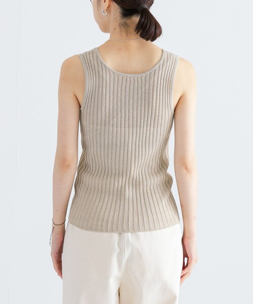 URBAN RESEARCH（アーバンリサーチ）の「ハイゲージラメタンクトップ（タンクトップ・レディース・BLACK系/BEIGE系/BLUE系・FREE）」の15枚目の写真