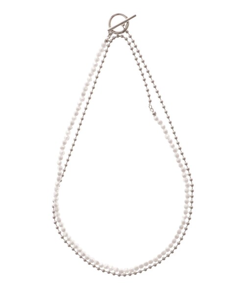 MURUA（ムルーア）の「パールチェーンMIXネックレス（ネックレス・レディース・シルバー・F）」の3枚目の写真