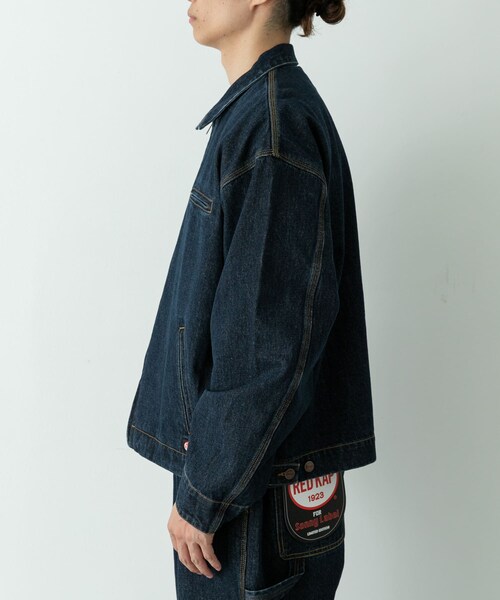 URBAN RESEARCH Sonny Label（アーバンリサーチサニーレーベル）の「『別注』RED KAP×Sonny Label　デニムジップブルゾン（デニムジャケット・メンズ・インディゴ/ワンウォッシュ・M/L）」の4枚目の写真