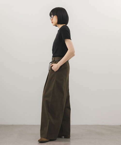 KBF（ケイビーエフ）の「ベルトSETオーバルパンツ（その他パンツ・レディース・NAVY/BROWN/BEIGE・36/38）」の9枚目の写真
