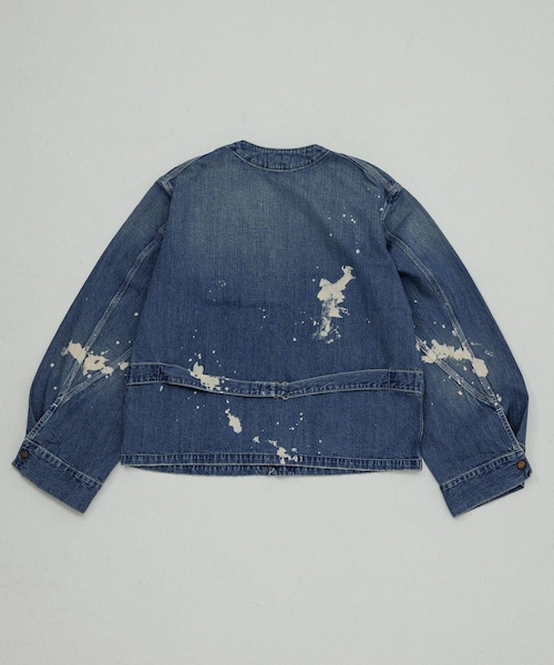 ADAM ET ROPE'(アダムエロペ)の「【Lee x BELPER x M】PAINT ENGINIEER SHORT JACKET(デニムジャケット・レディース・ブラック/ネイビー・L/M/XL)」の22枚目の写真