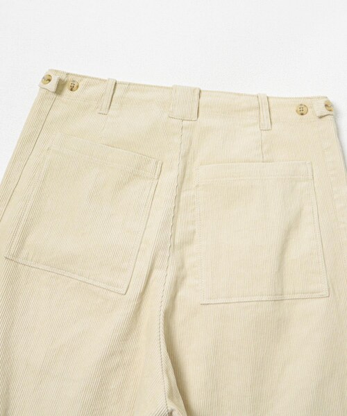 THE GOODLAND MARKET（ザグッドランドマーケット）の「cwtch　CORDUROY WIDE PANTS（その他パンツ・レディース・IVORY/NAVY/BORDEAUX・1/2）」の10枚目の写真