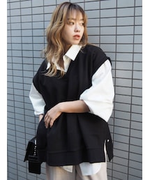 EVRIS | サイドベンツスウェットベスト(ベスト)