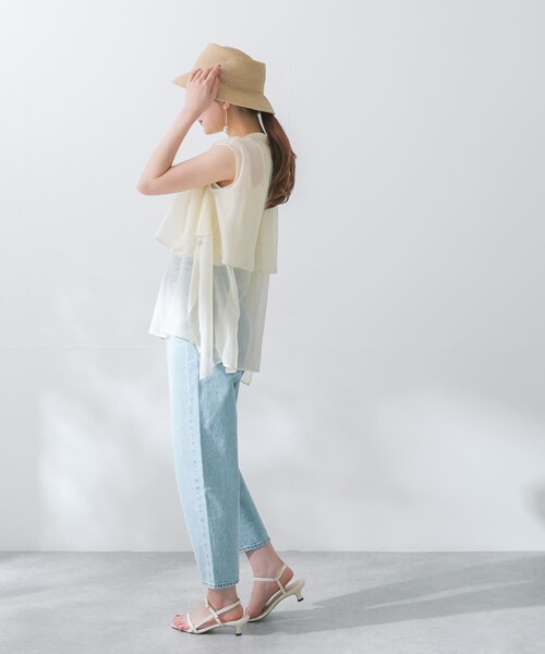 URBAN RESEARCH ROSSO（アーバンリサーチロッソ）の「グロッシーレイヤードブラウス（シャツ/ブラウス・レディース・CREAM/SAX/BRONZE・FREE）」の13枚目の写真