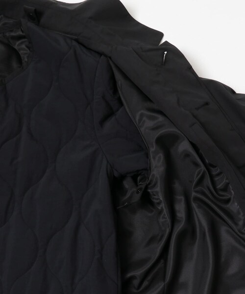 URBAN RESEARCH ROSSO（アーバンリサーチロッソ）の「3WAYステンカラーハーフコート ライナーセット（ステンカラーコート・メンズ・BLACK/CHARCOAL・M/L）」の15枚目の写真