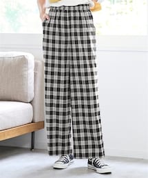 nissen | 大きいサイズ　セミワイドイージーパンツ（ゆったりヒップ）(パンツ)