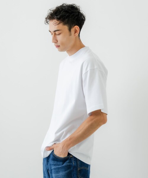 URBAN RESEARCH(アーバンリサーチ)の「Premium Organic Cotton T-shirts(Tシャツ/カットソー・メンズ・WHITE/BORDEAUX/GREEN/NAVY・M/L)」の8枚目の写真