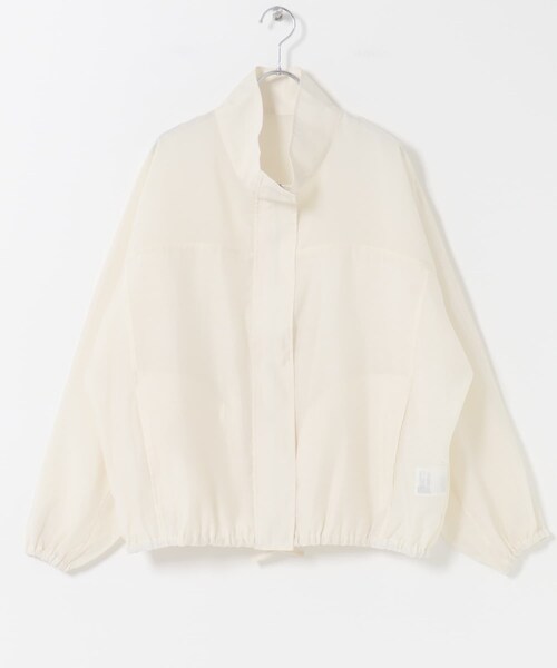 ITEMS URBANRESEARCH(アイテムズ アーバンリサーチ)の「シアースタンドブルゾン(ブルゾン・レディース・MILK/BLU/GRY・Free)」の11枚目の写真