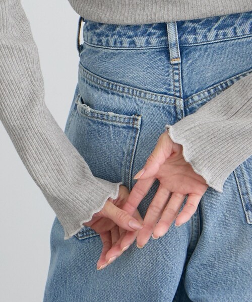 ADAM ET ROPE'(アダムエロペ)の「【Baserange(ベースレンジ)】DUAL LONG SLEEVE TEE(ニット/セーター・レディース・ライトグレー・S)」の19枚目の写真