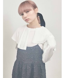 merry jenny | アシメフリルカットソー(Tシャツ/カットソー)