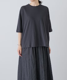 かぐれ | ハイツイストコットン半袖Tシャツ(Tシャツ/カットソー)