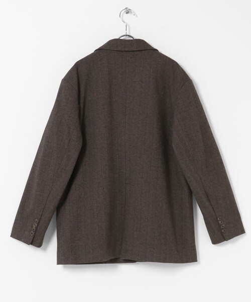 SENSE OF PLACE by URBAN RESEARCH（センスオブプレイスバイアーバンリサーチ）の「ジャージーメルトンテーラード（テーラードジャケット・レディース・BLK×WHT/BRN×BLK・One）」の22枚目の写真