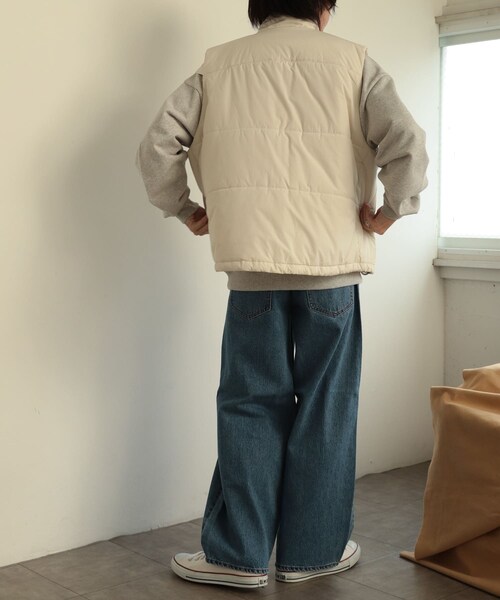 SENSE OF PLACE by URBAN RESEARCH（センスオブプレイスバイアーバンリサーチ）の「パデットドローコードツキベスト（その他アウター・メンズ・GRAY/IVORY/BLACK・M/L）」の13枚目の写真