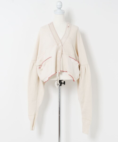 THE GOODLAND MARKET（ザグッドランドマーケット）の「77circa　make gather sleeve rib cardigan（カーディガン/ボレロ・レディース・off1/off2/off3・one）」の22枚目の写真