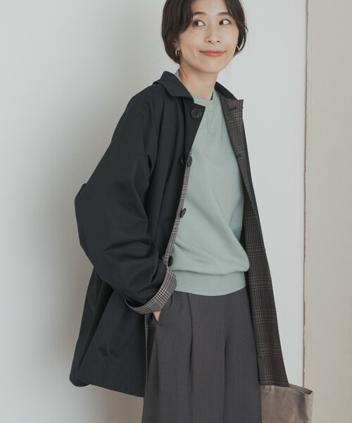 URBAN RESEARCH DOORS(アーバンリサーチドアーズ)の「リバーシブルステンカラーコート(ステンカラーコート)」 - WEAR