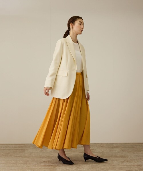 ROPE'（ロペ）の「シルクウールオーバージャケット（テーラードジャケット・レディース・ブラック/オフホワイト・36/38）」の18枚目の写真