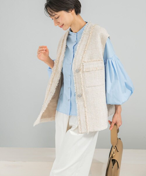 URBAN RESEARCH ROSSO（アーバンリサーチロッソ）の「ボリュームスリーブシャツブラウス（シャツ/ブラウス・レディース・WHITE/PINK/SAX・Free）」の11枚目の写真