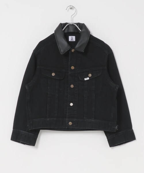 URBAN RESEARCH ROSSO(アーバンリサーチロッソ)の「『別注』Lee×ROSSO 2WAY COLLAR SHORT JACKET(デニムジャケット・レディース・OW BLACK/OW BLUE・Short)」の4枚目の写真
