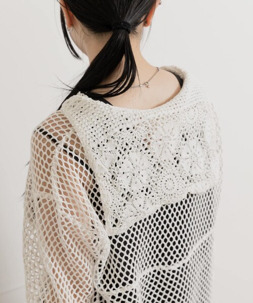 THE GOODLAND MARKET（ザグッドランドマーケット）の「77circa　make antique lace sailor top（その他トップス・レディース・white1/white2/black1/black2・one）」の9枚目の写真