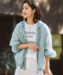 nissen | シアー素材パーカーブルゾン(ジャケット/アウター)