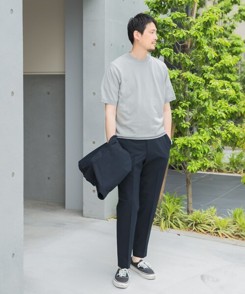 URBAN RESEARCH DOORS(アーバンリサーチドアーズ)の「LIFE STYLE TAILOR ハイゲージクルーネック半袖ニット(シャツ/ブラウス・メンズ・IVORY/NAVY/GREEN/BLUE GRAY・M/L)」の11枚目の写真