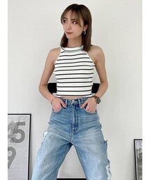 GYDA | アメリカンスリーブタイトニットトップス(タンクトップ)