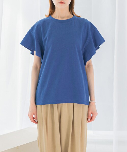 URBAN RESEARCH ROSSO（アーバンリサーチロッソ）の「UVカットフレアスリーブカットソー（Tシャツ/カットソー・レディース・black/white/blue・FREE）」の22枚目の写真