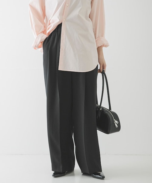 URBAN RESEARCH(アーバンリサーチ)の「ダブルクロスキュプライージーパンツ(その他パンツ・レディース・CHARCOAL/BLACK/YEL BEIGE・36/38)」の1枚目の写真