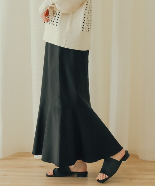 SENSE OF PLACE by URBAN RESEARCH(センスオブプレイスバイアーバンリサーチ)の「サテンストレッチミュール(サンダル・レディース・BEIGE/IVORY/BLACK/GREEN・S/M/L)」の18枚目の写真
