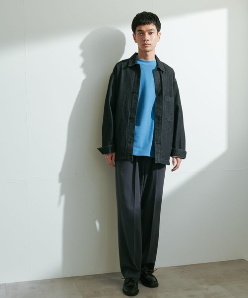 URBAN RESEARCH DOORS(アーバンリサーチドアーズ)の「『UR TECH』完声2タックワイドトラウザー(その他パンツ・メンズ・GREIGE/CHARCOAL/BLACK・S/M/L)」の21枚目の写真