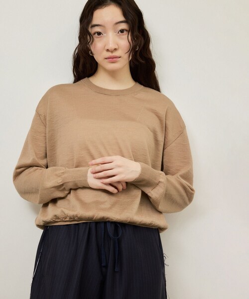 ADAM ET ROPE'(アダムエロペ)の「【BATONER for ADAM ET ROPE'】別注CHOMA CREW NECK(Tシャツ/カットソー・レディース・ブラウン/ピンク系・2)」の13枚目の写真
