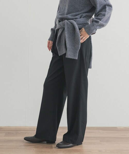 URBAN RESEARCH DOORS(アーバンリサーチドアーズ)の「『UR TECH』ウラキモウストレートイージーパンツ(その他パンツ・レディース・GREIGE/BLACK・S/M)」の18枚目の写真